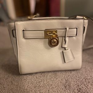 White Michael Kors cross body